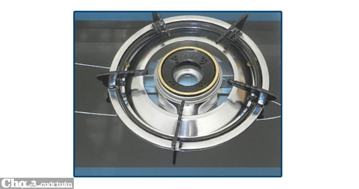 Bếp gas Taco TC 55D, khung inox chén đồng Bếp gas Taco TC 55D, khung inox chén đồng