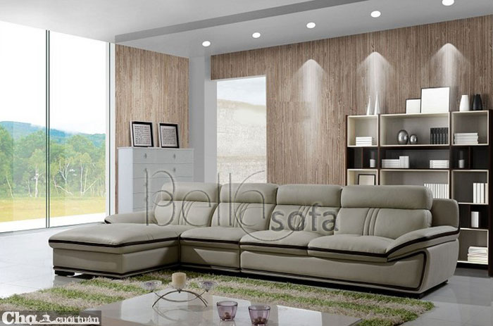 Sofa 1310 chất liệu da bò