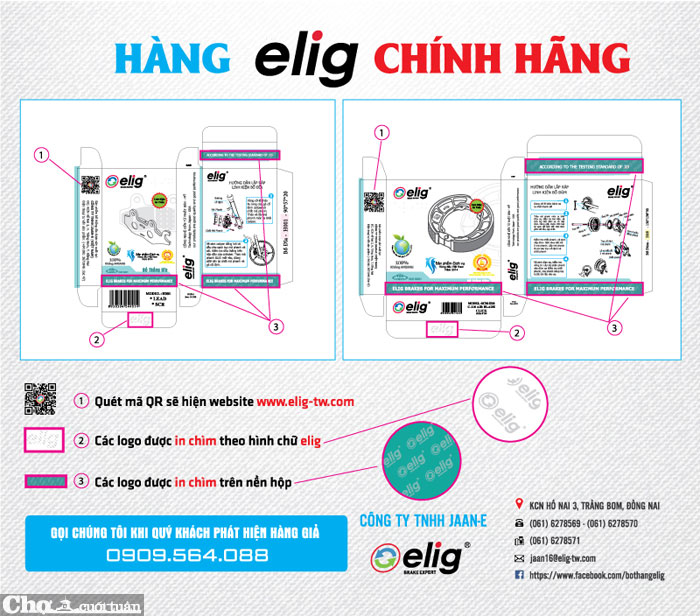 Hướng dẫn cách nhận biết hàng Elig thật và giả