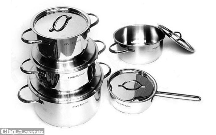 Bộ nồi cao cấp Kit Fivestar inox 10 món - FS10C
