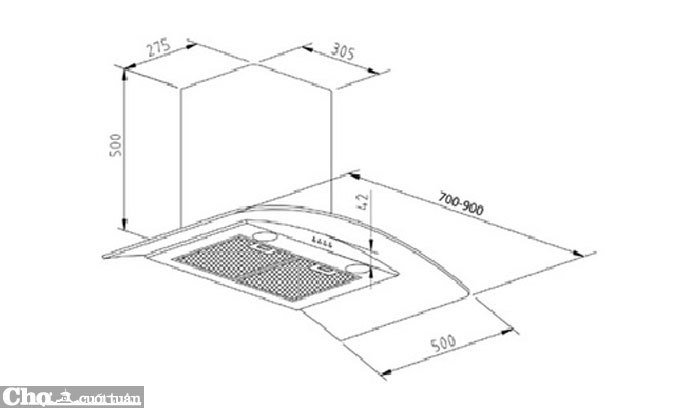 Máy hút mùi bếp Canzy CZ3388-90