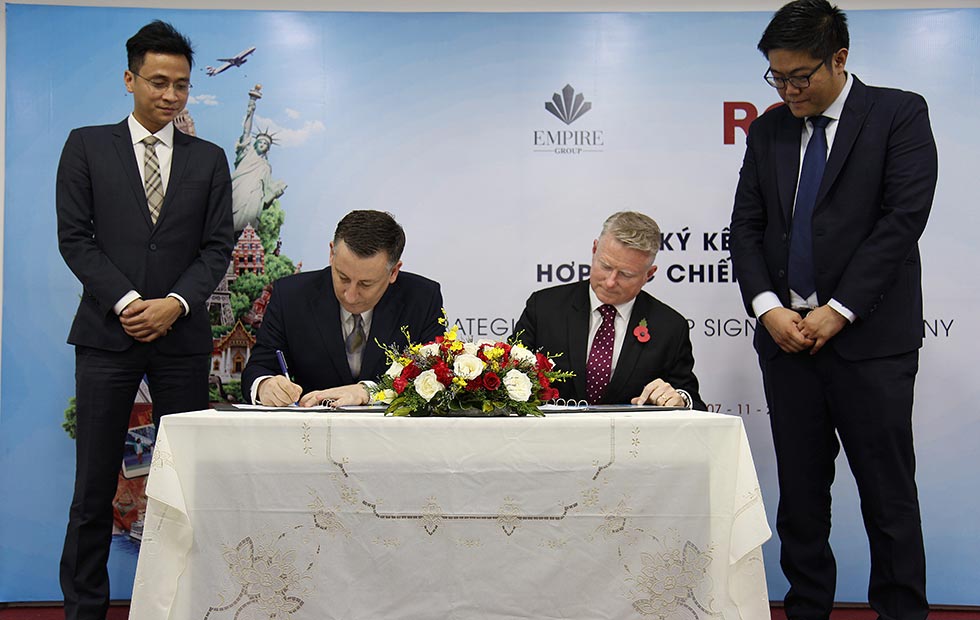 Empire Group hợp tác chiến lược với RCI