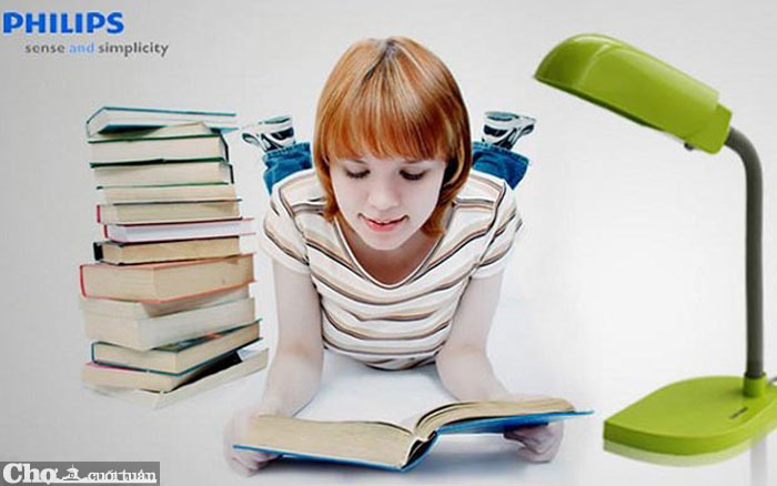 Đèn bàn học chống cận Philips Billy màu xanh lá