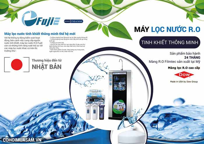 Máy lọc nước FujiE RO-900 CAB 9 cấp độ lọc - Ảnh 3 Máy lọc nước FujiE RO-900 CAB 9 cấp độ lọc - Ảnh 3