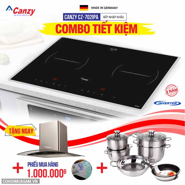 Bếp từ đôi cảm ứng 2 lò Canzy CZ-702IPA - Ảnh 1 Bếp từ đôi cảm ứng 2 lò Canzy CZ-702IPA - Ảnh 1