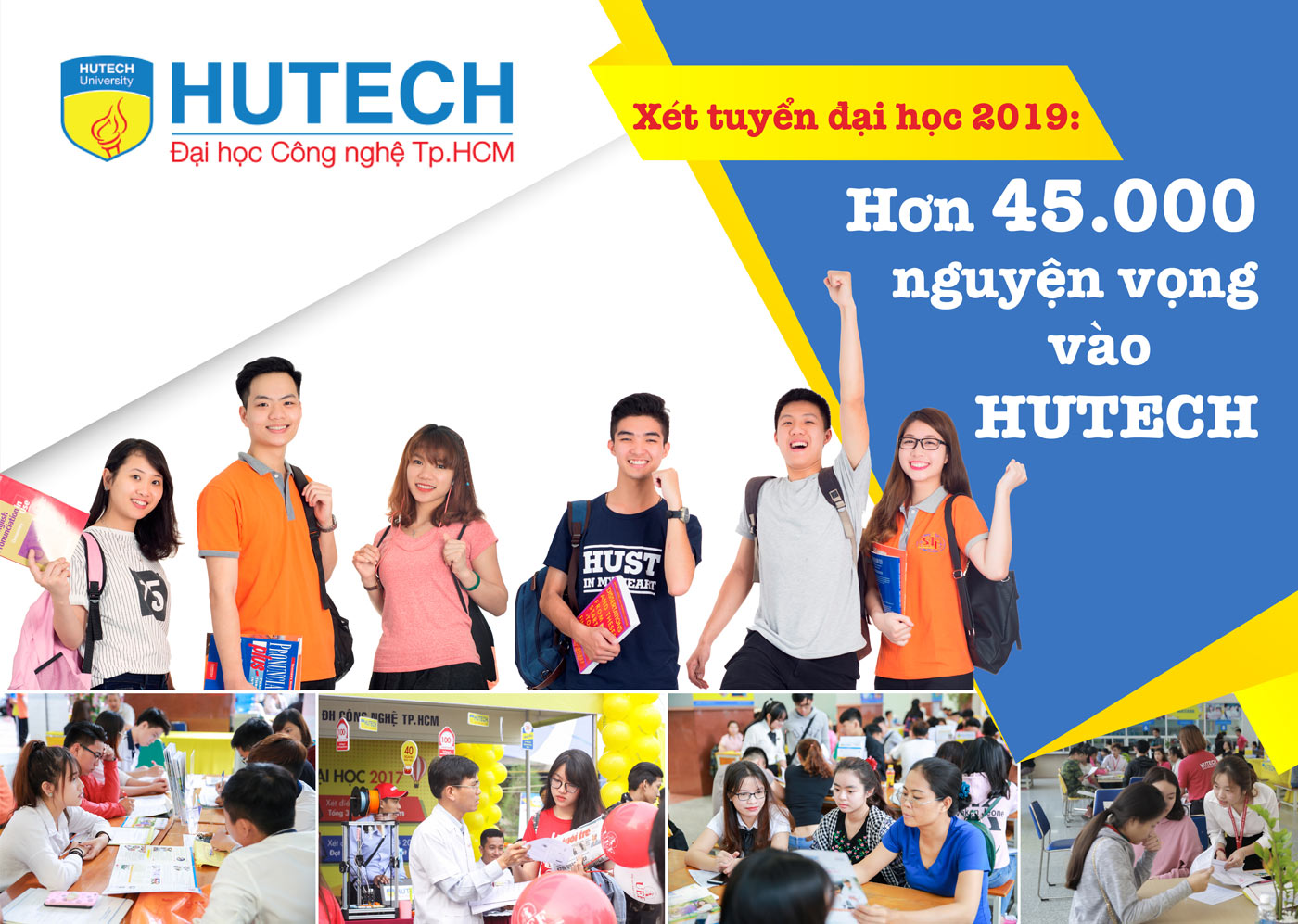Xét tuyển đại học 2019 - hơn 45.000 nguyện vọng vào HUTECH - Ảnh 1 Xét tuyển đại học 2019 - hơn 45.000 nguyện vọng vào HUTECH - Ảnh 1