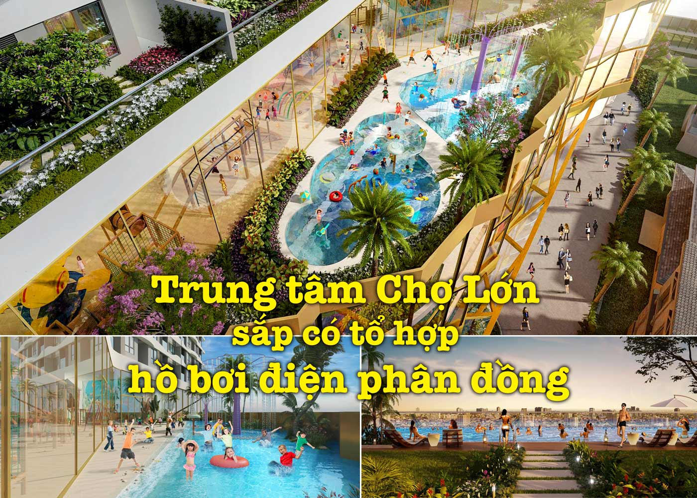 Trung tâm Chợ Lớn sắp có tổ hợp hồ bơi điện phân đồng - Ảnh 1 Trung tâm Chợ Lớn sắp có tổ hợp hồ bơi điện phân đồng - Ảnh 1