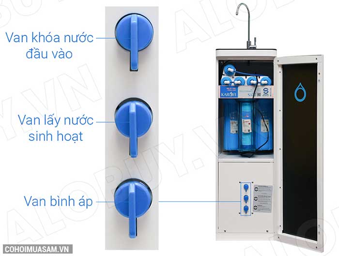 Máy lọc nước RO KAROFI OPTIMUS s1 O-s128 (8 cấp lọc) - Ảnh 7 Máy lọc nước RO KAROFI OPTIMUS s1 O-s128 (8 cấp lọc) - Ảnh 7