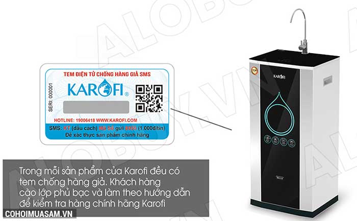 Máy lọc nước RO KAROFI iRO 2.0 K9IQ-2A (Lõi ORP) - Ảnh 3 Máy lọc nước RO KAROFI iRO 2.0 K9IQ-2A (Lõi ORP) - Ảnh 3