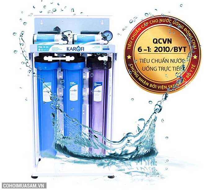 Máy lọc nước RO không tủ bán công nghiệp KAROFI KT-KB30 - Ảnh 2 Máy lọc nước RO không tủ bán công nghiệp KAROFI KT-KB30 - Ảnh 2