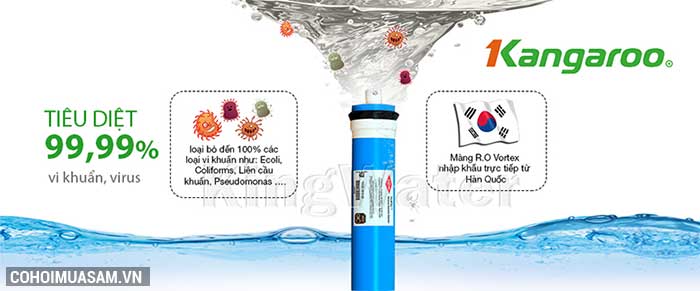 Máy lọc nước nhiễm phèn RO KANGAROO KG19G4MK-VTU - Ảnh 6