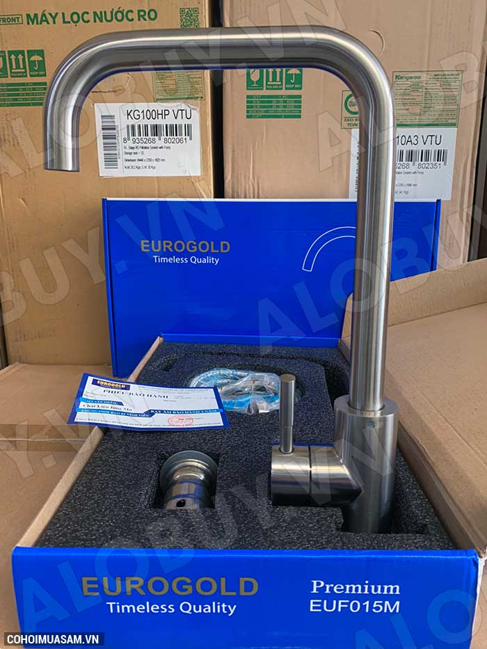 Vòi rửa bát inox 304 Eurogold EUF015M - Ảnh 1 Vòi rửa bát inox 304 Eurogold EUF015M - Ảnh 1