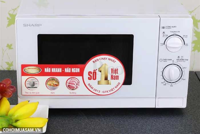 Xả kho lò vi sóng Sharp R-201VN-W giá từ 1.090.000đ - Ảnh 2 Xả kho lò vi sóng Sharp R-201VN-W giá từ 1.090.000đ - Ảnh 2