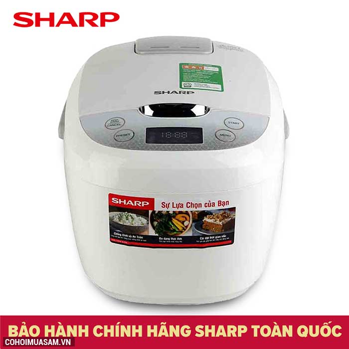 Xả kho nồi cơm điện tử Sharp KS-COM186EV-GL giá từ 985 ngàn - Ảnh 1 Xả kho nồi cơm điện tử Sharp KS-COM186EV-GL giá từ 985 ngàn - Ảnh 1