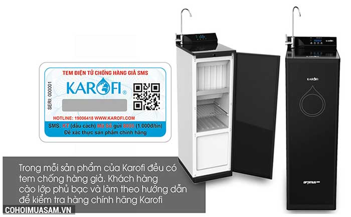 Máy lọc nước RO KAROFI OPTIMUS HOT+ O-H238 (8 cấp lọc) - Ảnh 4 Máy lọc nước RO KAROFI OPTIMUS HOT+ O-H238 (8 cấp lọc) - Ảnh 4