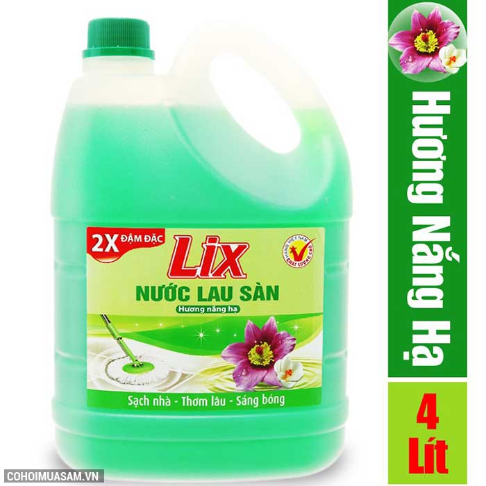 Nước lau sàn Lix đậm đặc 4 lít khuyến mãi 55 ngàn - Ảnh 1 Nước lau sàn Lix đậm đặc 4 lít khuyến mãi 55 ngàn - Ảnh 1