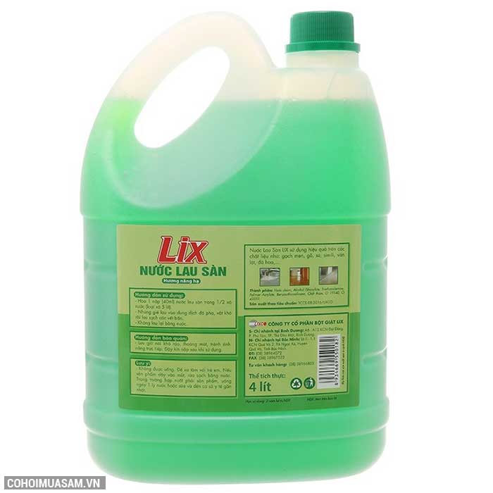 Nước lau sàn Lix đậm đặc 4 lít khuyến mãi 55 ngàn - Ảnh 3 Nước lau sàn Lix đậm đặc 4 lít khuyến mãi 55 ngàn - Ảnh 3
