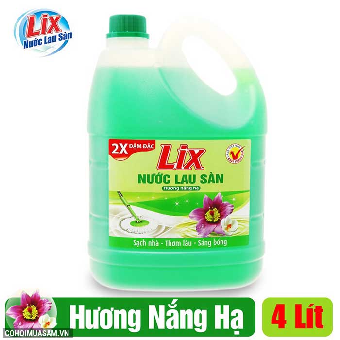 Nước lau sàn Lix đậm đặc 4 lít khuyến mãi 55 ngàn - Ảnh 4 Nước lau sàn Lix đậm đặc 4 lít khuyến mãi 55 ngàn - Ảnh 4
