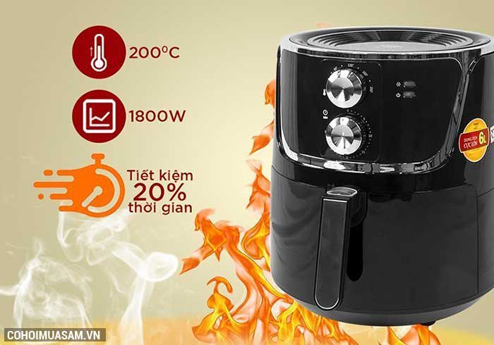 Top 10 nồi chiên không dầu giá tốt nhất - Ảnh 9 Top 10 nồi chiên không dầu giá tốt nhất - Ảnh 9