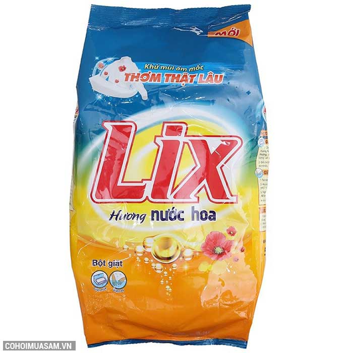 Bột giặt Lix đậm đặc hương hoa 5.5Kg khuyến mãi 115 ngàn - Ảnh 2 Bột giặt Lix đậm đặc hương hoa 5.5Kg khuyến mãi 115 ngàn - Ảnh 2