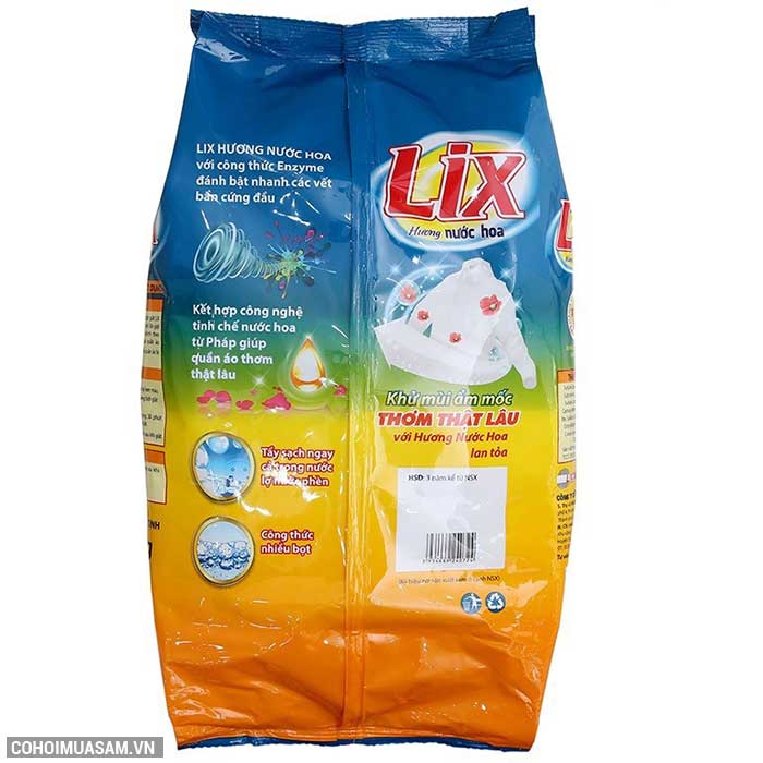Bột giặt Lix đậm đặc hương hoa 5.5Kg khuyến mãi 115 ngàn - Ảnh 3 Bột giặt Lix đậm đặc hương hoa 5.5Kg khuyến mãi 115 ngàn - Ảnh 3