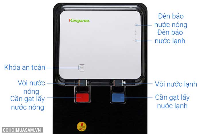 Máy lọc nước RO nóng lạnh 2 vòi KANGAROO KG61A3 - Ảnh 6 Máy lọc nước RO nóng lạnh 2 vòi KANGAROO KG61A3 - Ảnh 6