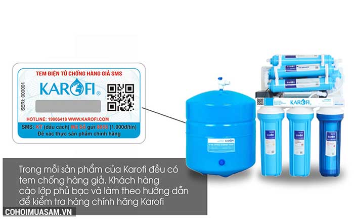 Xả kho máy lọc nước RO KAROFI KT-ERO80 (8 cấp lọc) giá KM 2.990.000đ - Ảnh 3 Xả kho máy lọc nước RO KAROFI KT-ERO80 (8 cấp lọc) giá KM 2.990.000đ - Ảnh 3