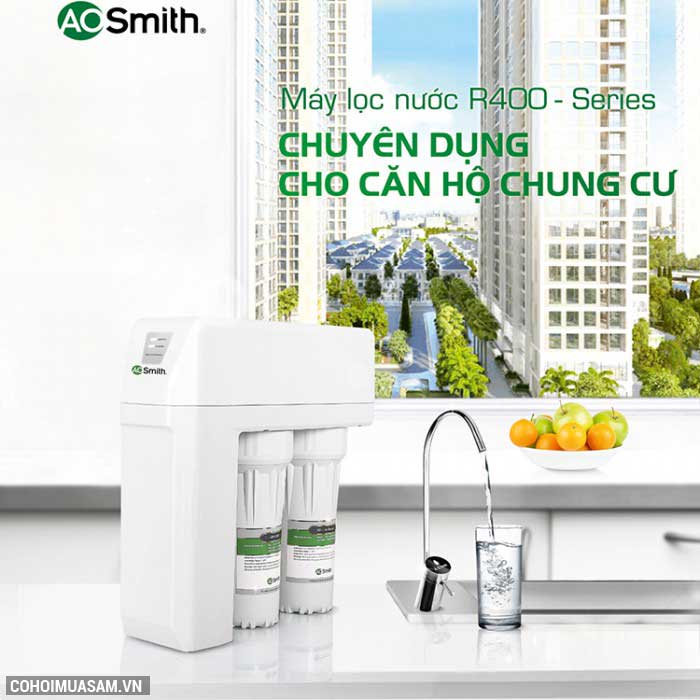 Máy lọc nước A. O. Smith R400S chính hãng - Ảnh 2 Máy lọc nước A. O. Smith R400S chính hãng - Ảnh 2