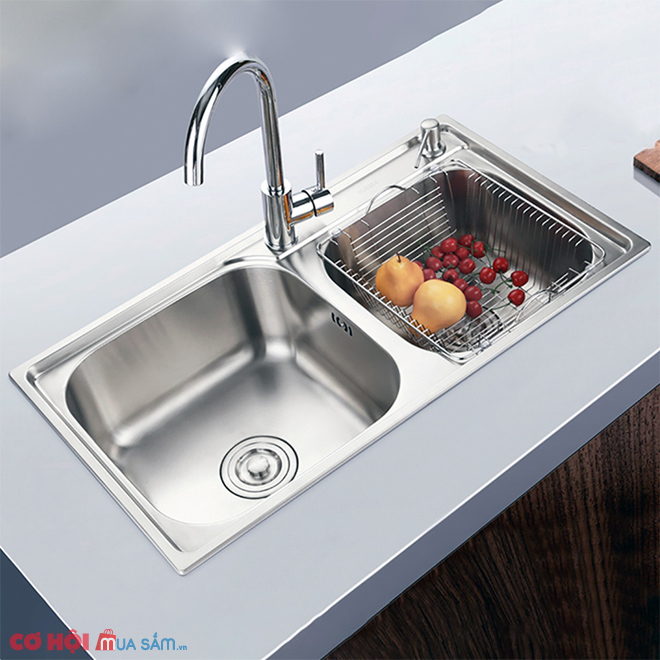 Xả kho chậu rửa bát inox 304 KAFF KF-P8143 - Ảnh 1 Xả kho chậu rửa bát inox 304 KAFF KF-P8143 - Ảnh 1