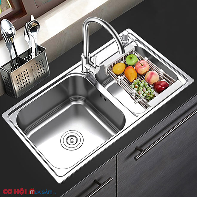 Xả kho chậu rửa bát inox 304 KAFF KF-P8143 - Ảnh 4 Xả kho chậu rửa bát inox 304 KAFF KF-P8143 - Ảnh 4