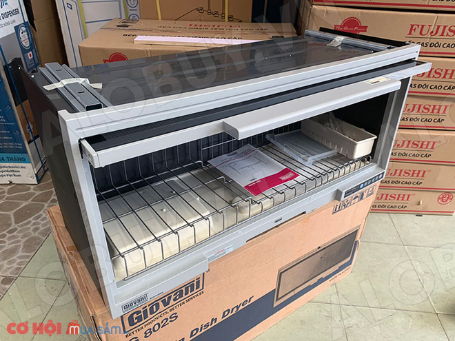 Xả kho máy sấy bát treo tủ bếp Giovani G-802S - Ảnh 4 Xả kho máy sấy bát treo tủ bếp Giovani G-802S - Ảnh 4