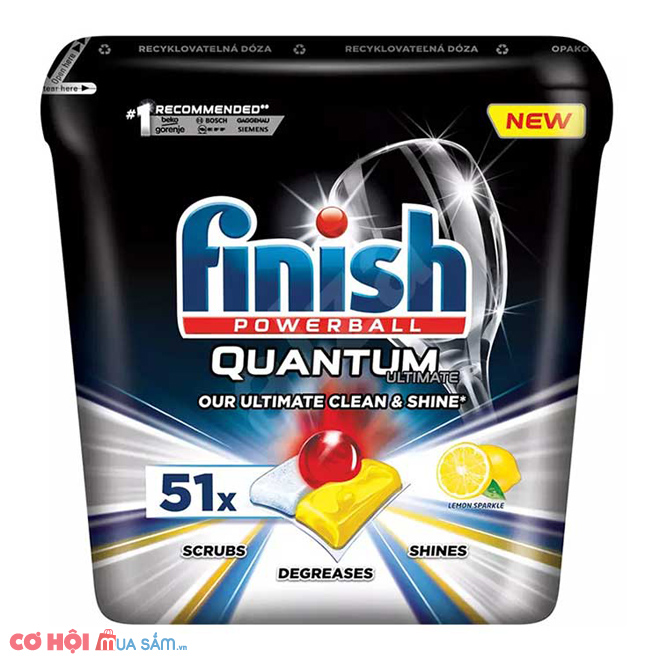 Giảm giá viên rửa bát Finish Quantum Ultimate 51 viên - Ảnh 1 Giảm giá viên rửa bát Finish Quantum Ultimate 51 viên - Ảnh 1