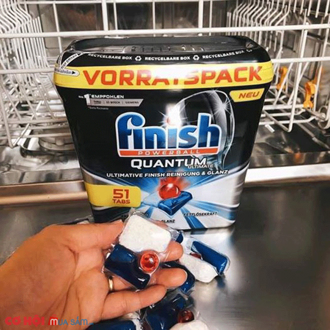 Giảm giá viên rửa bát Finish Quantum Ultimate 51 viên - Ảnh 2 Giảm giá viên rửa bát Finish Quantum Ultimate 51 viên - Ảnh 2