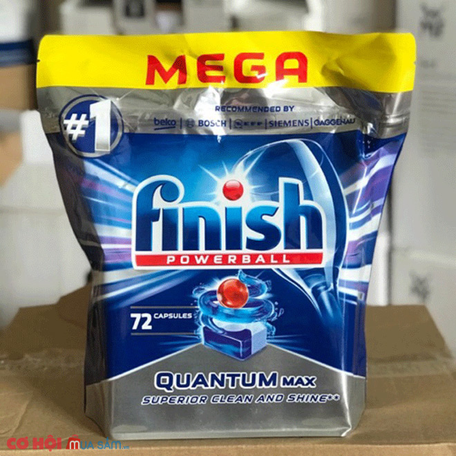 Giảm giá viên rửa bát Finish Quantum Max 72 viên - Ảnh 1 Giảm giá viên rửa bát Finish Quantum Max 72 viên - Ảnh 1