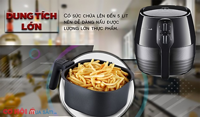 Nồi chiên không dầu Elmich AFS-3940 - Ảnh 2 Nồi chiên không dầu Elmich AFS-3940 - Ảnh 2