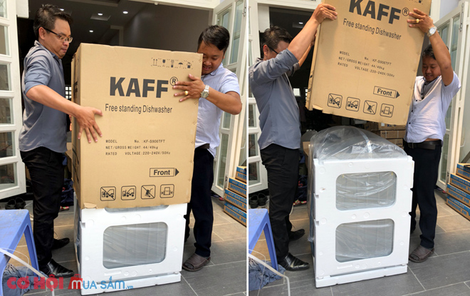 Máy rửa chén cảm ứng tự động KAFF KF-SW800 - Ảnh 2 Máy rửa chén cảm ứng tự động KAFF KF-SW800 - Ảnh 2