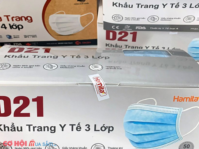 Khẩu trang y tế 3 lớp kháng khuẩn HAMITA, hộp 50 cái - Ảnh 4 Khẩu trang y tế 3 lớp kháng khuẩn HAMITA, hộp 50 cái - Ảnh 4