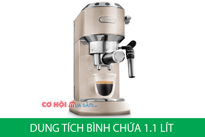 Máy pha cà phê Delonghi Dedica Metallics EC785.BG - Ảnh 3 Máy pha cà phê Delonghi Dedica Metallics EC785.BG - Ảnh 3