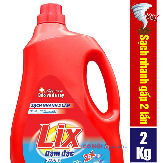 Flash sales nước giặt Lix đậm đặc hương hoa 2Kg - Ảnh 4 Flash sales nước giặt Lix đậm đặc hương hoa 2Kg - Ảnh 4