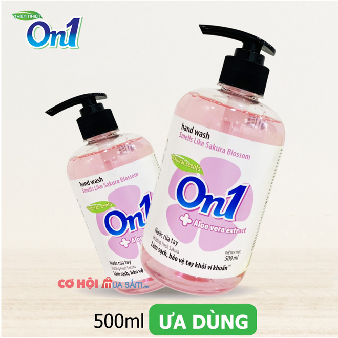 Thùng 12 chai nước rửa tay sát khuẩn nhanh On1, chai nhấn 500ml - Ảnh 4 Thùng 12 chai nước rửa tay sát khuẩn nhanh On1, chai nhấn 500ml - Ảnh 4