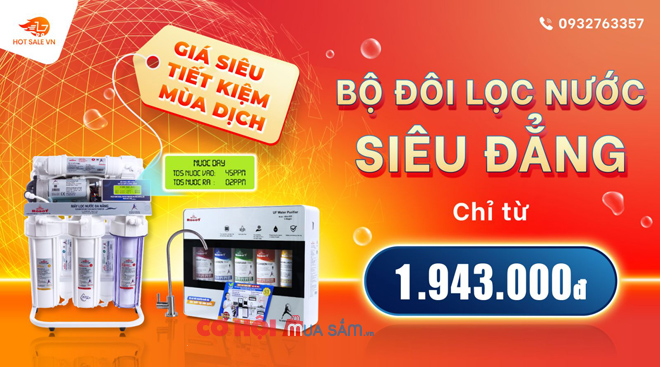 Bộ đôi lọc nước siêu đẳng cho nhà bếp - siêu tiết kiệm chỉ từ 1.943.000đ - Ảnh 1 Bộ đôi lọc nước siêu đẳng cho nhà bếp - siêu tiết kiệm chỉ từ 1.943.000đ - Ảnh 1