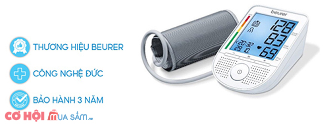 Máy đo huyết áp bắp tay Beurer BM49 - Ảnh 1 Máy đo huyết áp bắp tay Beurer BM49 - Ảnh 1