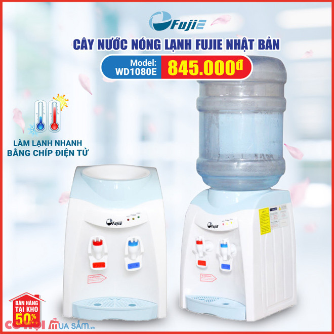 Cây Nước Nóng Lạnh để bàn mini FujiE WD1080E - Ảnh 1 Cây Nước Nóng Lạnh để bàn mini FujiE WD1080E - Ảnh 1