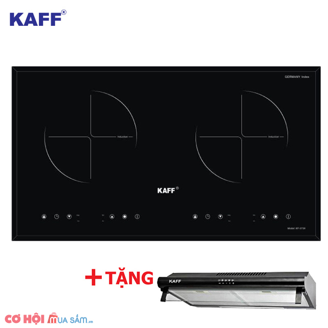 Bếp từ đôi KAFF KF-073ii + Tặng máy hút mùi - Ảnh 1 Bếp từ đôi KAFF KF-073ii + Tặng máy hút mùi - Ảnh 1