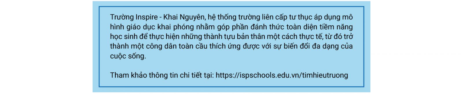 Trường Inspire - Khai Nguyên - Ành 9 Trường Inspire - Khai Nguyên - Ành 9