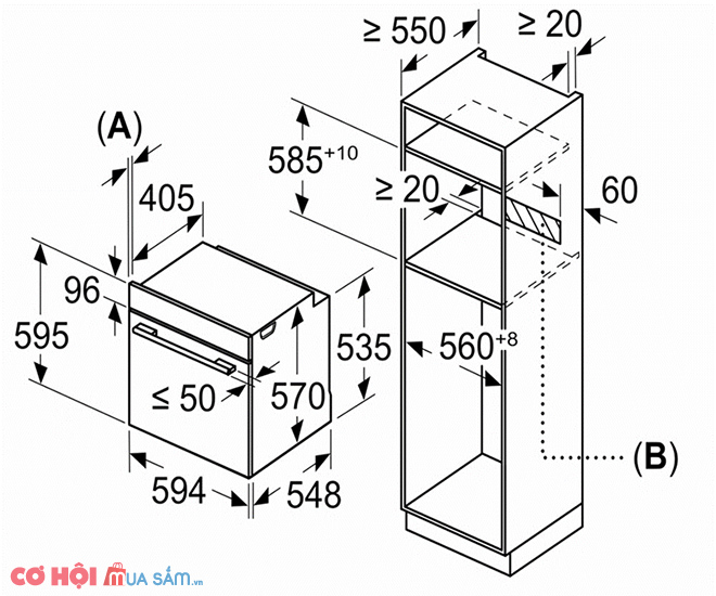 Lò nướng âm Bosch HBS534BB0B - Ảnh 5 Lò nướng âm Bosch HBS534BB0B - Ảnh 5
