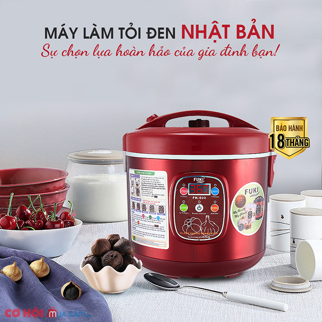 Máy làm tỏi đen FUKI FK-920 loại 8L 4 tầng (đỏ mận) - Ảnh 1 Máy làm tỏi đen FUKI FK-920 loại 8L 4 tầng (đỏ mận) - Ảnh 1