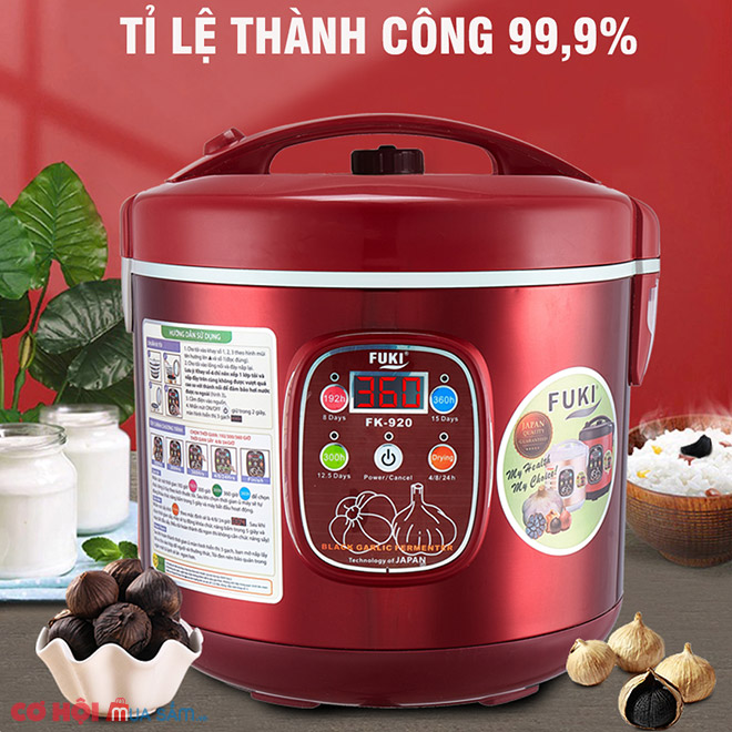 Máy làm tỏi đen FUKI FK-920 loại 8L 4 tầng (đỏ mận) - Ảnh 2 Máy làm tỏi đen FUKI FK-920 loại 8L 4 tầng (đỏ mận) - Ảnh 2