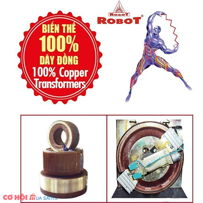 Ổn áp một pha Robot Reno 817-5KVA 90V-250V - Ảnh 2 Ổn áp một pha Robot Reno 817-5KVA 90V-250V - Ảnh 2