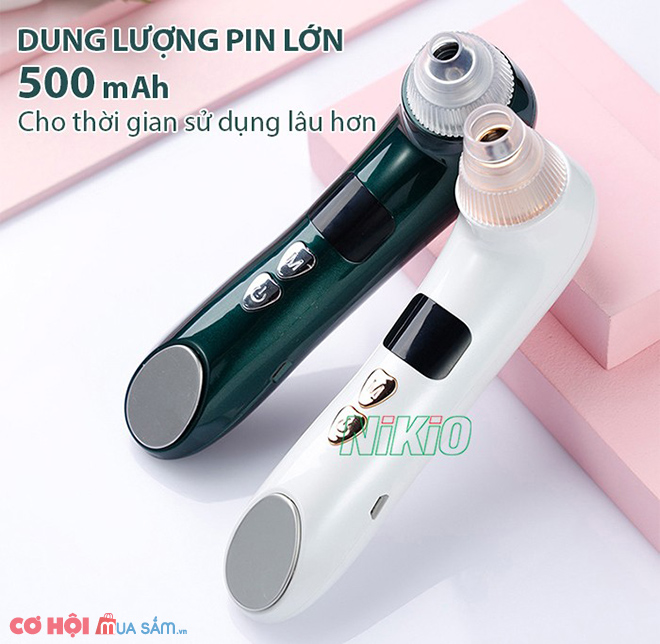 Máy hút mụn kết hợp đầu tạo nhiệt nóng thế hệ mới Nikio NK-220 - Ảnh 1 Máy hút mụn kết hợp đầu tạo nhiệt nóng thế hệ mới Nikio NK-220 - Ảnh 1